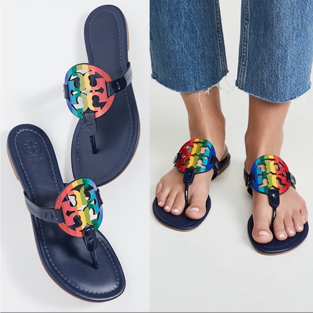 Tory Burch Miller Sandals Rainbow Limited Edition